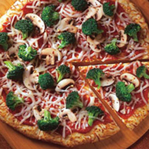 Mann-Broccoli-Pizza